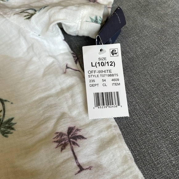 Grayson Thread Boys Button Down Short Sleeve Palm Tree Top - Picture 4 of 4